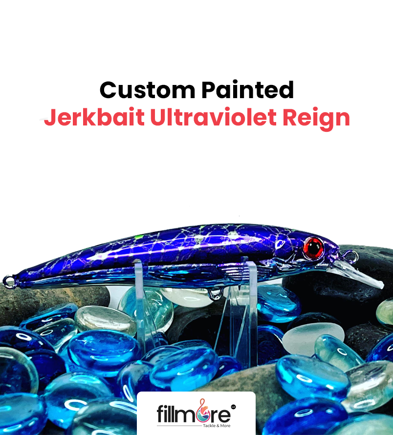 Custom Painted Jerkbait Ultraviolet Reign