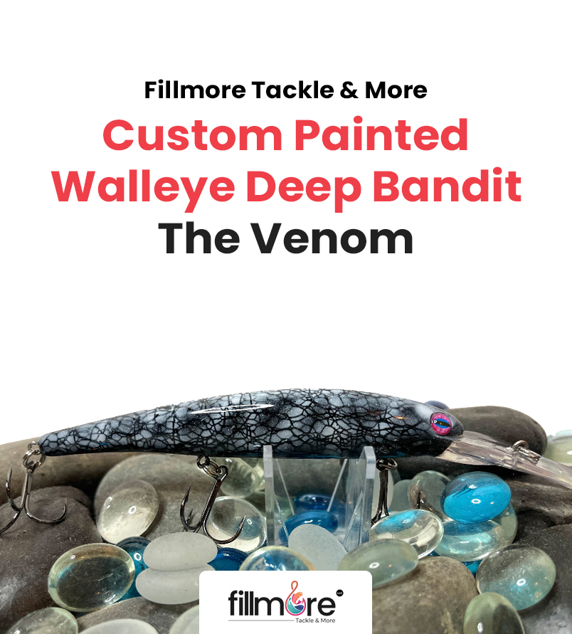 Fillmore Tackle – Custom Painted Walleye Deep Bandit The Venom